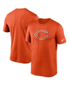 NIKE MEN'S NIKE ORANGE CHICAGO BEARS LOGO ESSENTIAL LEGEND PERFORMANCE T-SHIRT