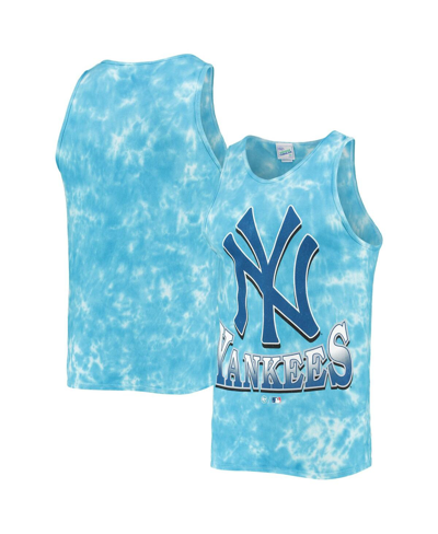 47 Brand Men's '47 Blue New York Yankees Big Leaguer Tubular Tie-dye Tank Top