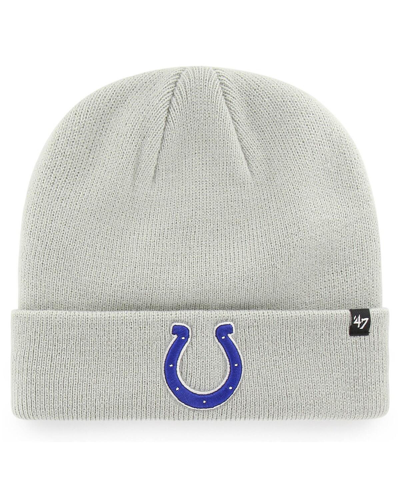 47 Brand Men's '47 Gray Indianapolis Colts Secondary Basic Cuffed Knit Hat