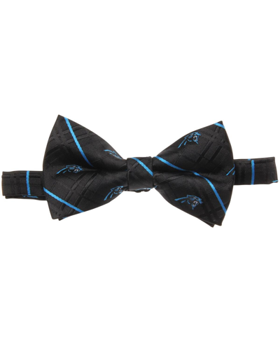 Eagles Wings Men's Black Carolina Panthers Oxford Bow Tie