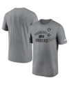 Nike Men's Heather Charcoal Las Vegas Raiders Property Of Legend Performance T-shirt In Heathered Charcoal