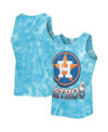 47 BRAND MEN'S '47 BLUE HOUSTON ASTROS BIG LEAGUER TUBULAR TIE-DYE TANK TOP