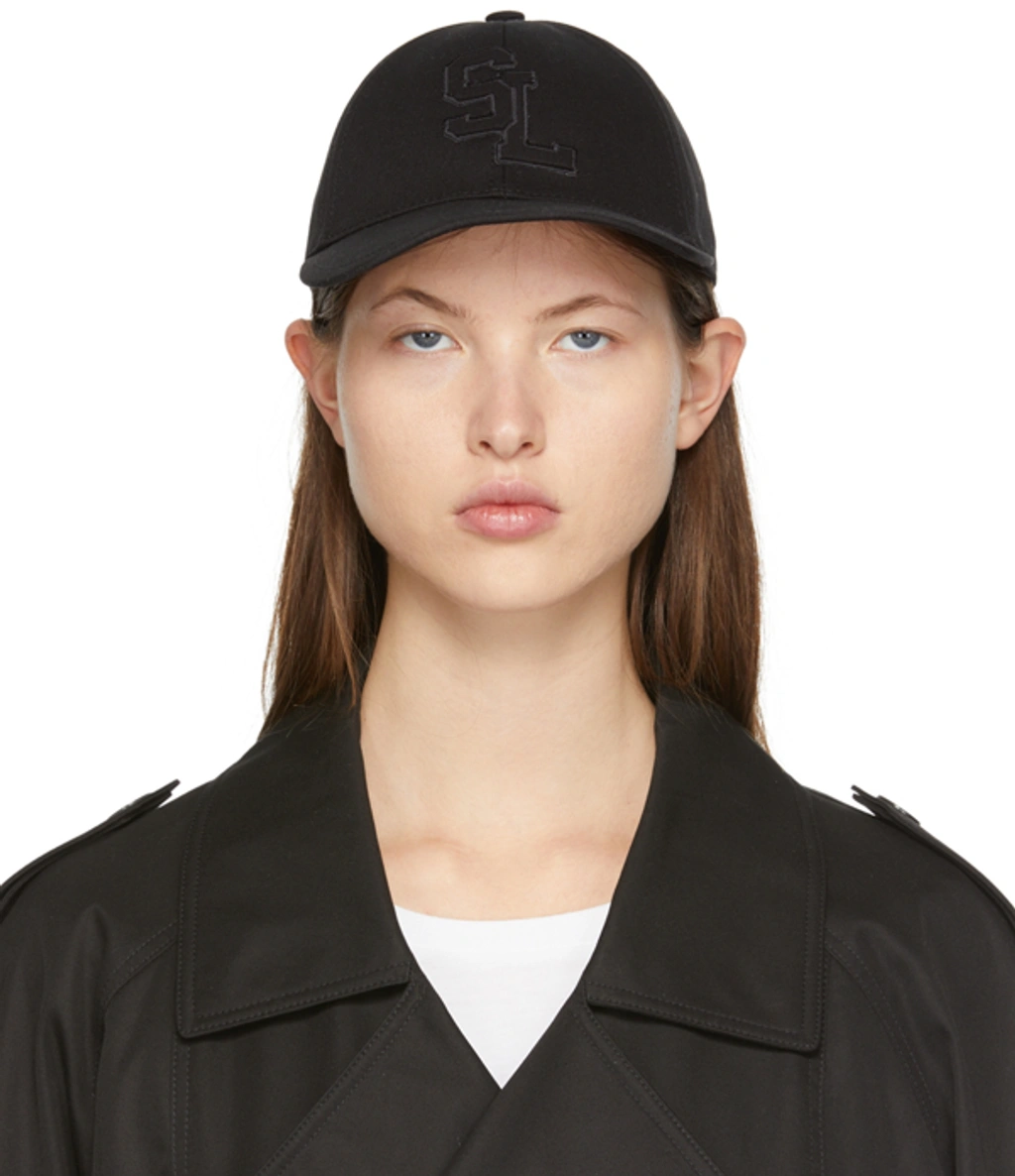 Saint Laurent Sl-embroidered Cotton-canvas Baseball Cap In