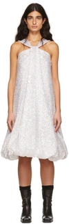 WE11 DONE WHITE SEQUIN DRESS