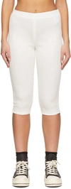 We11 Done White Sequin Shorts In White