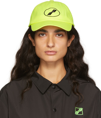 We11 Done We11done Neon Yellow Logo Cap