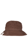 JIL SANDER BUCKET HAT WITH LOGO LABEL