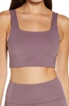 Girlfriend Collective Dylan Longline Racerback Sports Bra In Flint