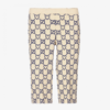 GUCCI GIRLS IVORY GG HEARTS TROUSERS