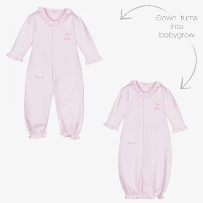 Kissy Kissy Babies' Girls Pink Pima Converter Gown