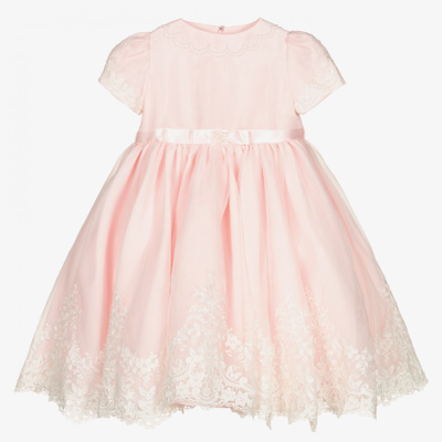 Sarah Louise Kids' Girls Pale Pink Organza Dress