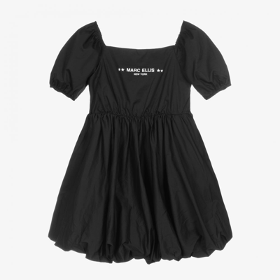 Marc Ellis Kids' Girls Black Cotton Dress