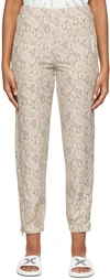 Kenzo Brown Acetate Lounge Pants In 12 Camel