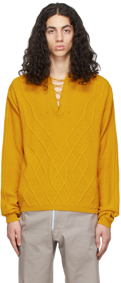 Kiko Kostadinov Yellow Acrylic Jumper