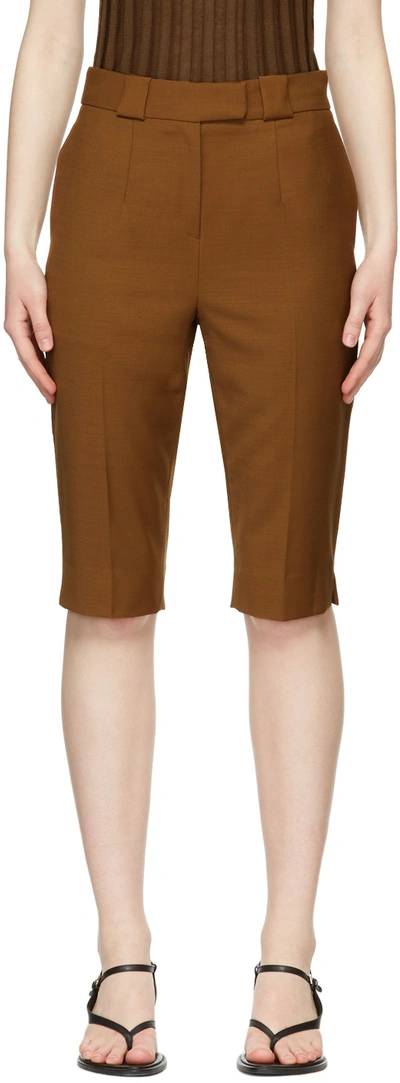 Lvir Brown Wool Shorts
