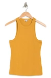 James Perse Ribbed Knit Tank In Solar