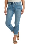 Jag Jeans Carter Mid Rise Cropped Girlfriend Jeans In Mid Vintage In Mid Vintage