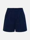 Kenzo Navy Cotton Shorts In Blue