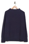 VINCE FUNNEL NECK BOILED CASHMERE SWEATER