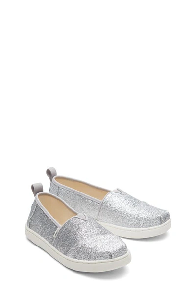 Toms Kids' Alpargata Slip-on Trainer In Silver