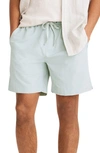 Madewell Re-sourced Everywear Shorts In Sage Mist