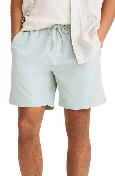 Madewell Re-sourced Everywear Shorts In Sage Mist