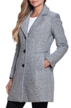 Gallery Long Coat In Black White