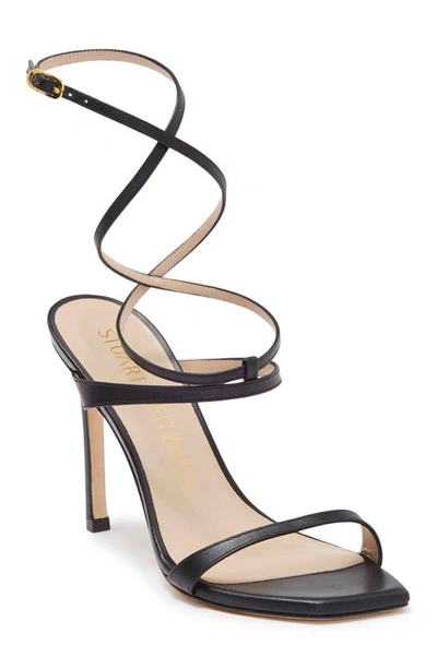 Stuart Weitzman Ellsie Strappy Sandal In Black