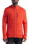 ICEBREAKER QUANTUM III MERINO WOOL ZIP HOODIE