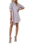 English Factory Classic Collar Shirtdress In Lavender
