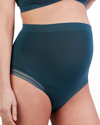 Cache Coeur Milk Seamless High Waist Maternity Briefs In Green
