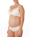 Cache Coeur Maternity Milk Lace-trimmed Briefs In Blush