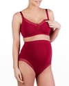Cache Coeur Maternity Milk Seamless Nursing Bra In Burgundy