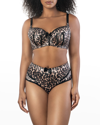 Parfait Charlotte Underwire Padded Bra In Leopard Brown