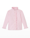 CLASSIC PREP CHILDRENSWEAR GIRL'S GINNY RUFFLE-FRONT BLOUSE