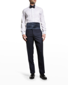 Brunello Cucinelli Men's French-cuff Tuxedo Dress Shirt In Cf783 White 02