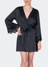 Rya Collection Rosey Charmeuse Wrap In Black