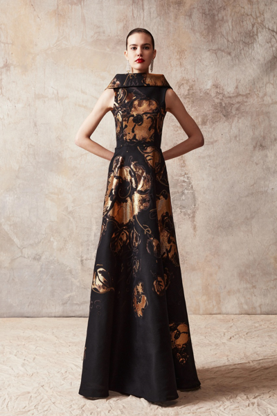 Naeem Khan A-line Low Back Gown