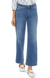 Nydj Petite Teresa Wide Leg Ankle Jeans With Satin Stripes In Nocolor