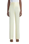 Lafayette 148 Gates Straight-leg Crepe Pants In Mint