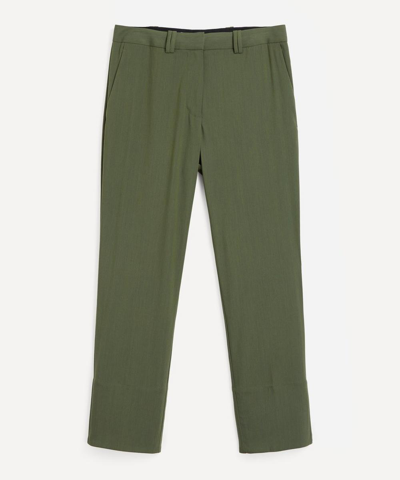 3.1 Phillip Lim Cropped Slim Trousers In Dark Green