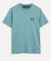 Belstaff Short-sleeve Logo Patch T-shirt In Faded Teal