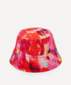 Dries Van Noten Blur Floral-print Bucket Hat In Fuchsia