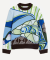 House Of Sunny Hypnotise Graphic-print Knitted Jumper In Multi