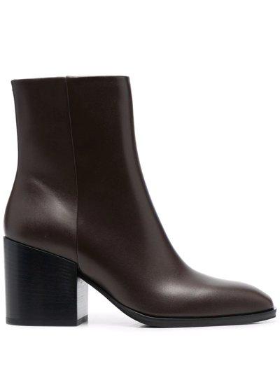 Aeyde Leandra Ankle Boots In Braun