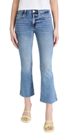 Frame Le Crop Mini Bootcut Raw Hem Jeans In Jadite