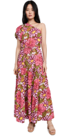 S/w/f Floral One-shoulder Puff Sleeve Maxi Dress In Frida