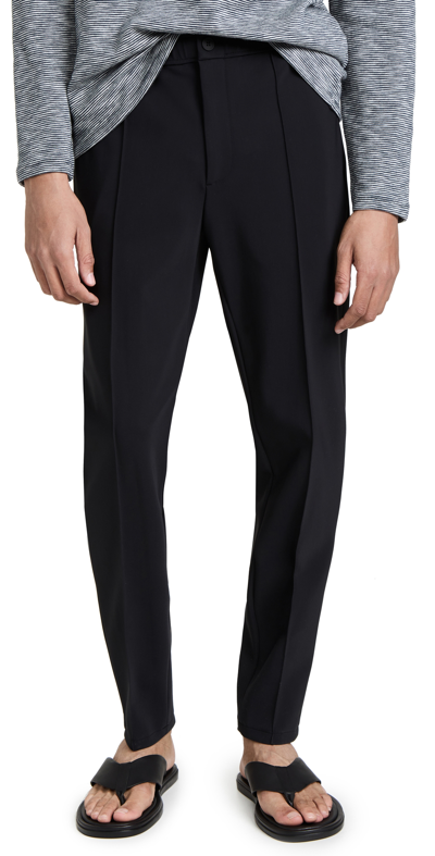 Theory Curtis Drawstring Ponte Precision Pants In Black