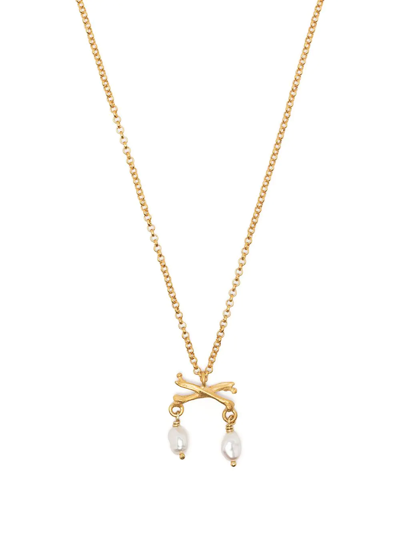 Claire English Memento Rum Buccaneer Necklace In Gold