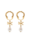 CLAIRE ENGLISH EURYDICE PEARL-DROP EARRINGS